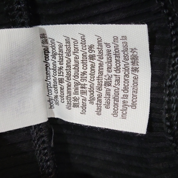 PINK Victoria's Secret Black Ribbed Leggings - Picture 6 of 8